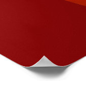 Poster Coeur BUDDHA | feu rouge (Coin)