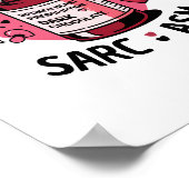 Poster Coeur cassé Rx Chocolat foncé Editable Valentine (Coin)