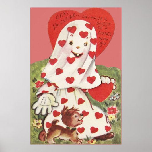 Poster Coeur Chien Chien Chien Chien Coeur Valentine (Devant)