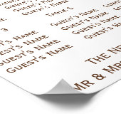 Poster Coeur Chocolat Et Papillons Mariage Siège (Coin)