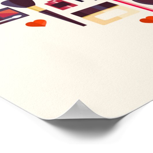 Poster Coeur cométique (Coin)