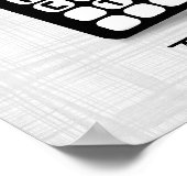 Poster Coeur comptable calculateur (Coin)