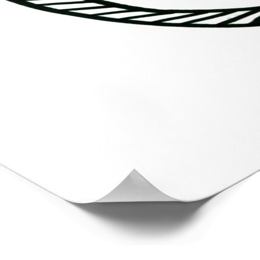 Poster Coeur curly (Coin)