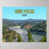 Poster Coeur d’Alene Idaho Souvenir (Devant)