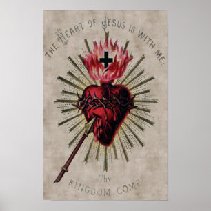 Poster Coeur d'affiche de Jésus