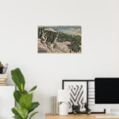 Poster Coeur d'Alene, ID - Coeur d'Alene (Bureau à domicile)