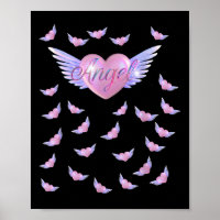 Cœur d'ange avec des ailes