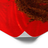 Poster coeur dans le jardin du café (Coin)