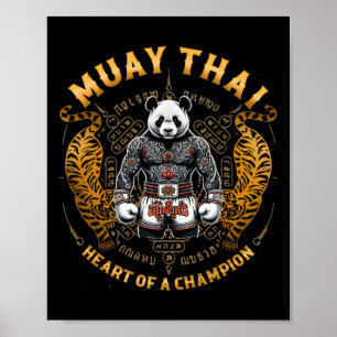 Poster Cœur de champion - Kickboxing et Muay Thai Pan
