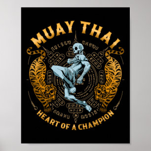 Poster Cœur de champion - Kickboxing et Muay Thai Ske
