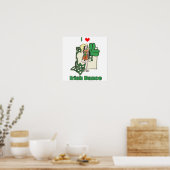 Poster Coeur de danse irlandaise (Cuisine)
