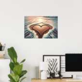 Poster "Coeur de grâce" (Bureau à domicile)