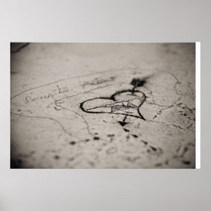 Poster Coeur de graffiti