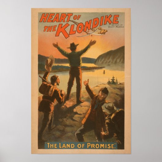 Poster Coeur de la mine "Terre de Promesse" du Klondike (Devant)