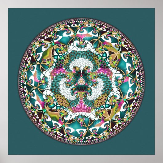 Poster Coeur de la reddition Mandala 13 (Devant)