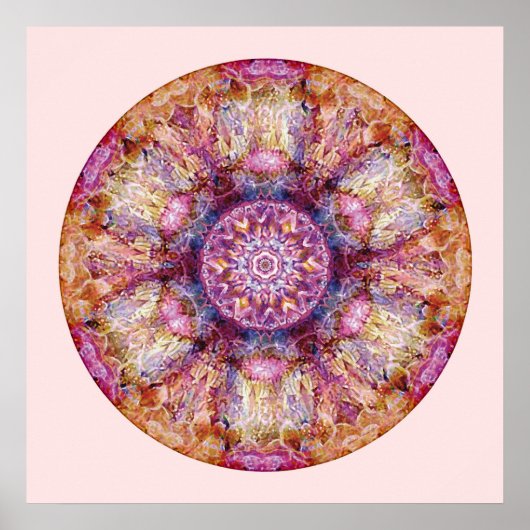 Poster Coeur de la restitution Mandala 3 (Devant)