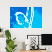 Poster Coeur de l'avion (Bureau à domicile)