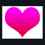 Poster Coeur de l'espoir Motivationnel rose<br><div class="desc">Un coeur rose fait dans un style sombre dégradé avec des mots encourageants et inspirants comme la compréhension,  l'empathie,  la paix,  la sérénité,  le souhait,  la guérison,  l'harmonie,  l'espoir,  le karma,  les amis,  la compassion,  la tranquillité et l'amour sur une affiche motivationnelle.</div>