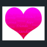 Poster Coeur de l'espoir Motivationnel rose<br><div class="desc">Un coeur rose fait dans un style sombre dégradé avec des mots encourageants et inspirants comme la compréhension, l'empathie, la paix, la sérénité, le souhait, la guérison, l'harmonie, l'espoir, le karma, les amis, la compassion, la tranquillité et l'amour sur une affiche motivationnelle.</div>