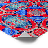 Poster Coeur de mandala bleu Thunder_Cove (Coin)