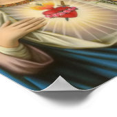 Poster Coeur de Marie Notre Dame Sacré Coeur (Coin)
