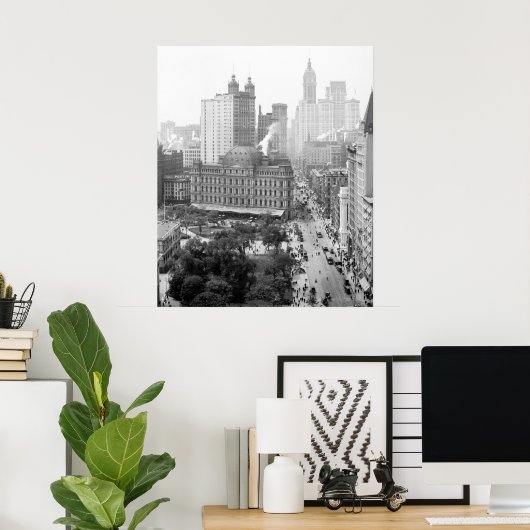 Poster Coeur de New York : 1908 (Bureau à domicile)