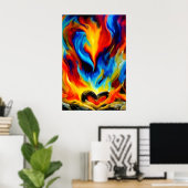 Poster Coeur de pierre en Flames II (Bureau à domicile)