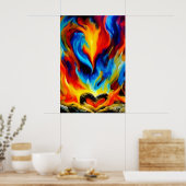 Poster Coeur de pierre en Flames II (Cuisine)