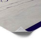 Poster Coeur de pierre violet à l'âme sur une plage de sa (Coin)