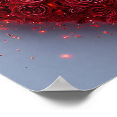 Poster Coeur de roses rouges (Coin)