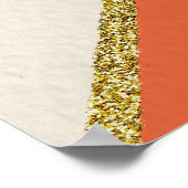 Poster Coeur de sunburst rétro (Coin)