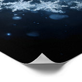 Poster Coeur de vacances en flocons de neige (Coin)