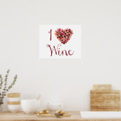 Poster Coeur de Vin Cork (Cuisine)