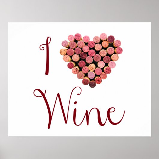 Poster Coeur de Vin Cork (Devant)