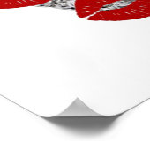 Poster Coeur Diamond Avec Baisers (Coin)