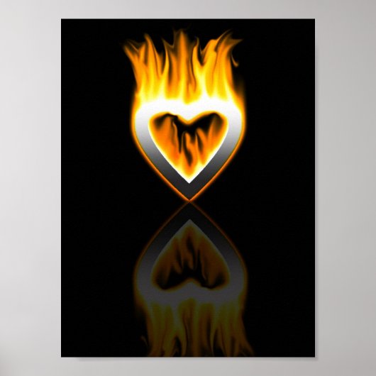 Poster coeur du feu. (Devant)