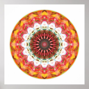 Poster Coeur du mandala 1 de reddition