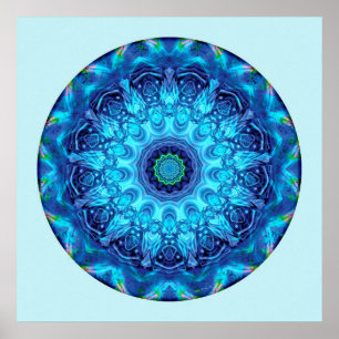 Poster Coeur du mandala 5 de reddition