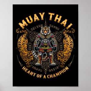 Poster Cœur d'un champion - Kickboxing et Muay Thai Tig