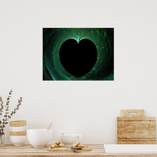 Poster Coeur éclos (Cuisine)