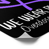 Poster Coeur En Août Nous Portons Une Sensibilisation À L (Coin)