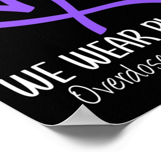 Poster Coeur En Août Nous Portons Une Sensibilisation À L (Coin)