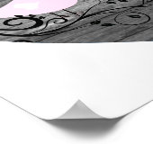 Poster Coeur en bois des Faux Lovebirds (Coin)