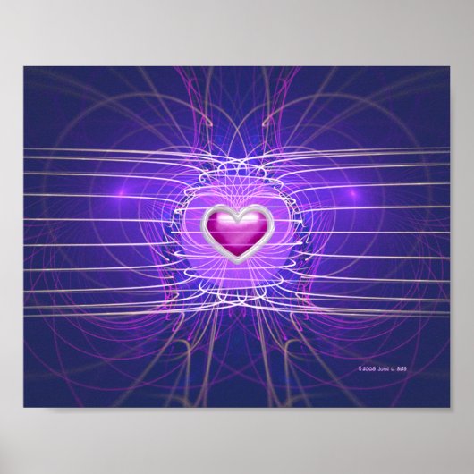 Poster Coeur en cage (10x8) (Devant)