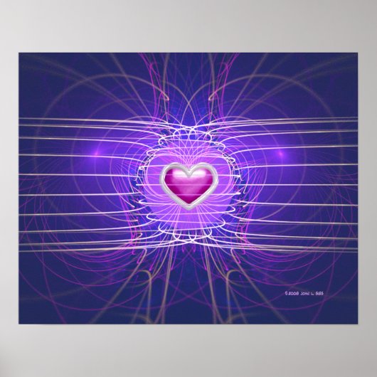 Poster Coeur en cage (20x16) (Devant)