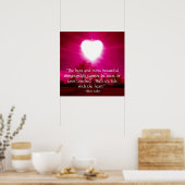 Poster Coeur en feu (Cuisine)
