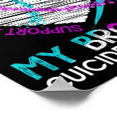 Poster Coeur En Mémoire De Mon Frère Sensibilisation Au S (Coin)