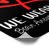 Poster Coeur En Septembre Nous Portons Red Cerveau Aneury (Coin)