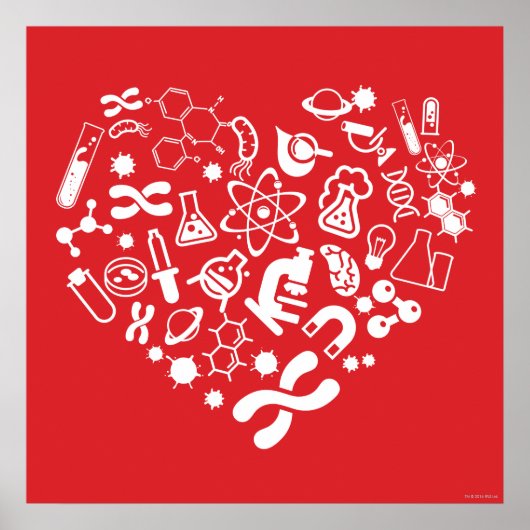 Poster Coeur Espace Et Science (Devant)