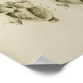 Poster Coeur et poumons humains Anatomie Vintage Imprimer (Coin)